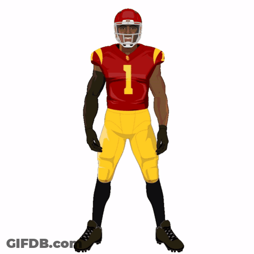 Trojans Animated Zachariah Branch Peace Sign GIF