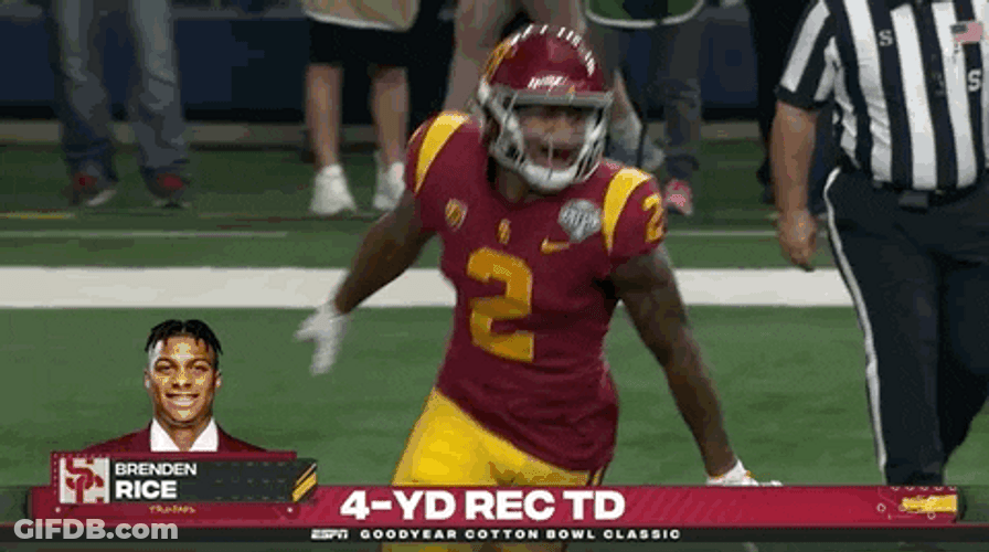 Trojans Brenden Rice Scoring GIF