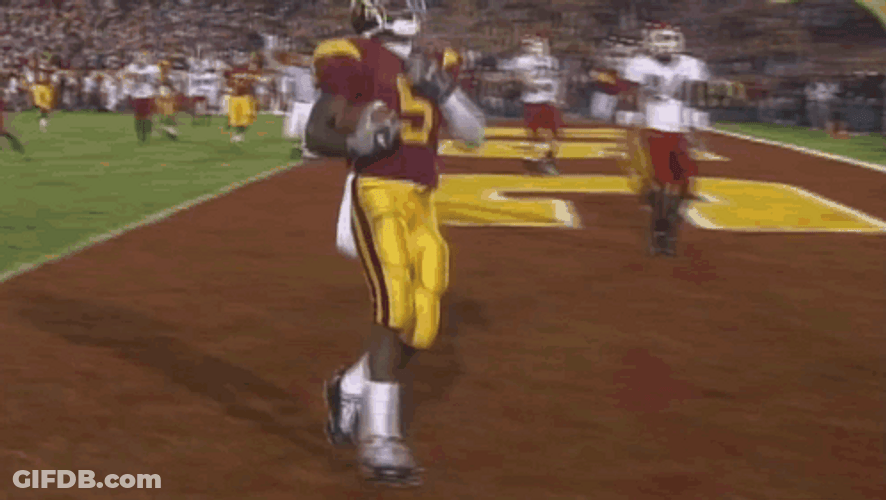 Trojans Pointing At The Sky After Scoring GIF