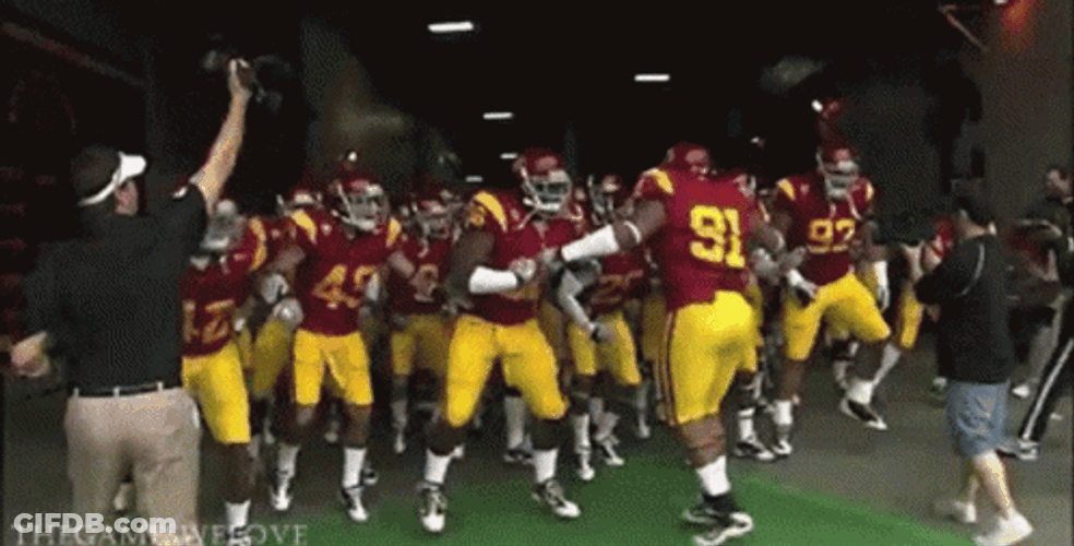 Trojans Running Forward NFL GIF
