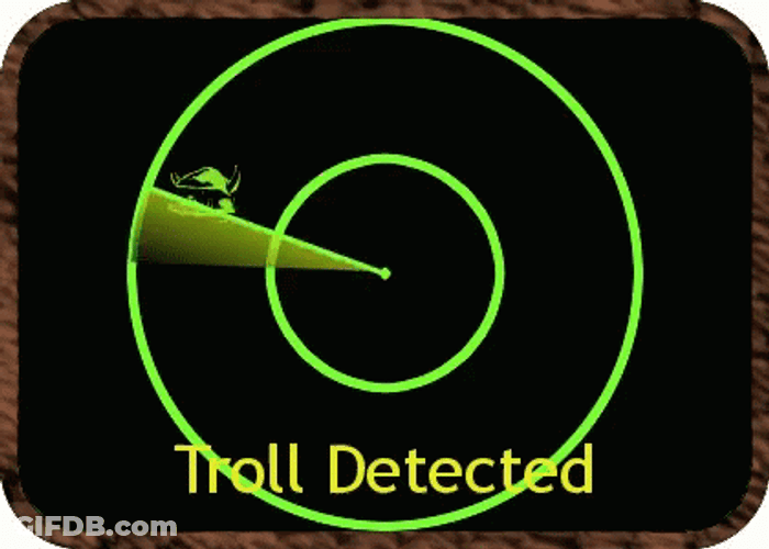 Troll Detected Radar Beep GIF