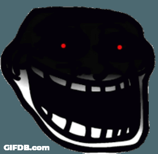 Troll Face Meme Sticker GIF
