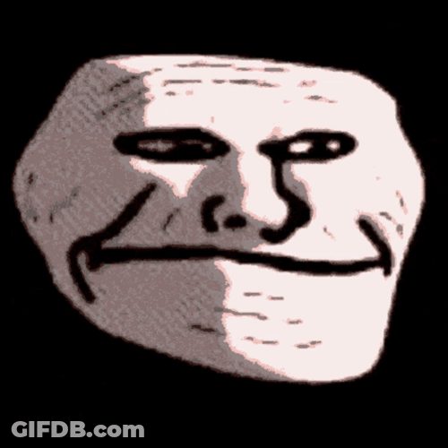 Troll Meme And Man Face Transition GIF