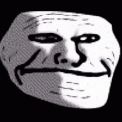 Troll Meme Face Slowly Smiling GIF