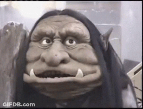 Troll Puppet Close Up GIF