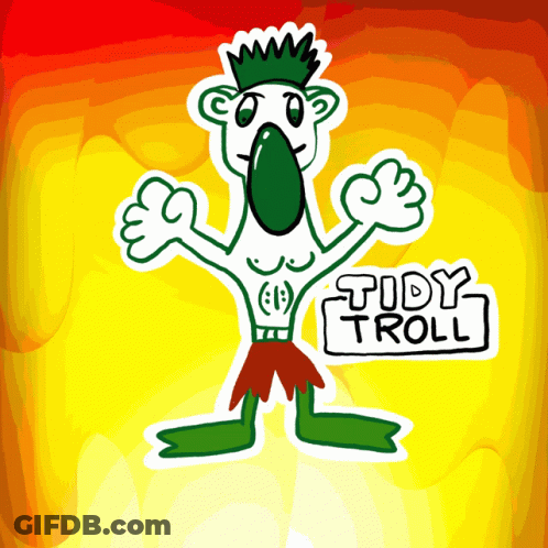 Troll With Tidy Troll GIF