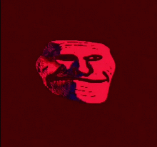 Trollface Creepy Red GIF