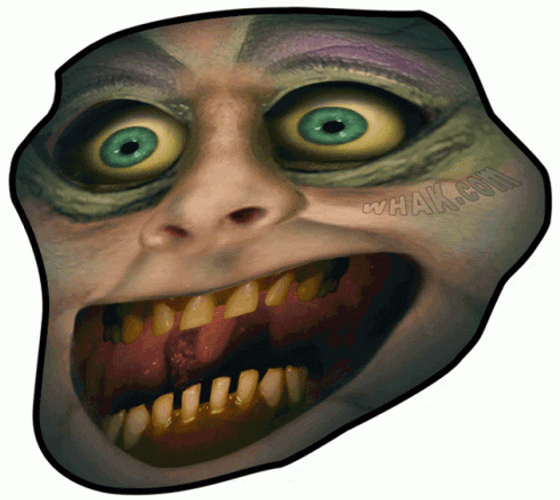 Trollface Monster Moving GIF