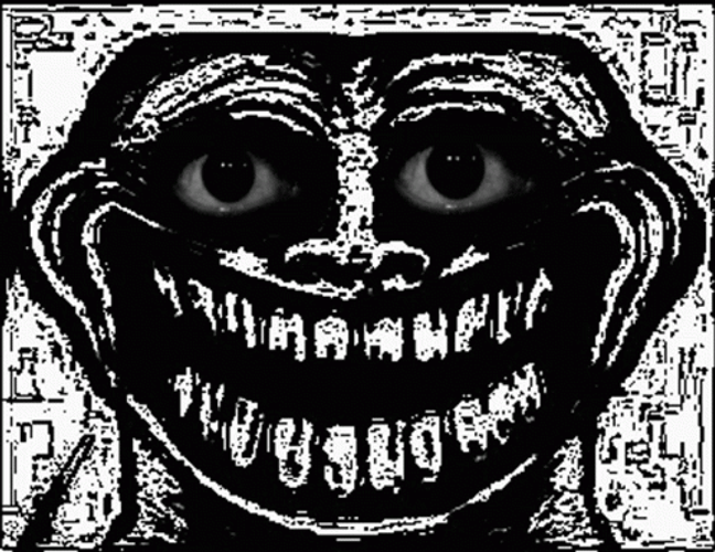 Trollface Moving Eyes GIF