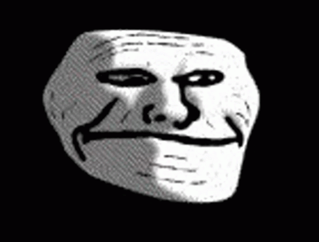 Trollface Slowly Smiling GIF