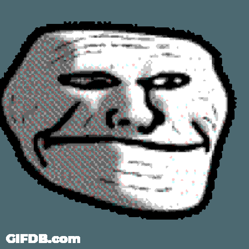 Trollface Troll Face Terror Png Sticker GIF
