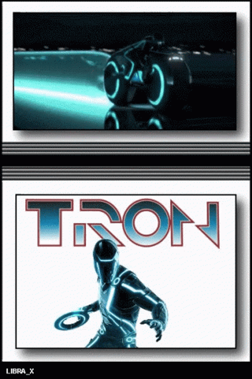 Tron Logo Evolution GIF