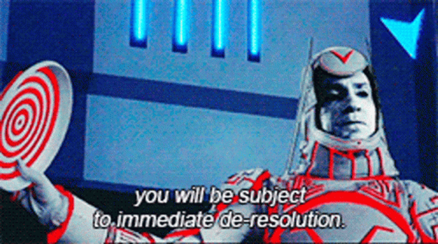 Tron Sark You Will Be Subject To Immediate Resolution GIF