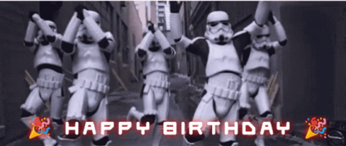 Troopers Happy Birthday Meme GIF