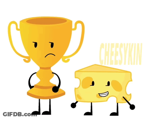 Trophy And Cheese With Cheesykin GIF