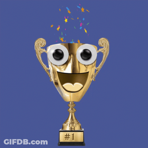 Trophy With Face GIF