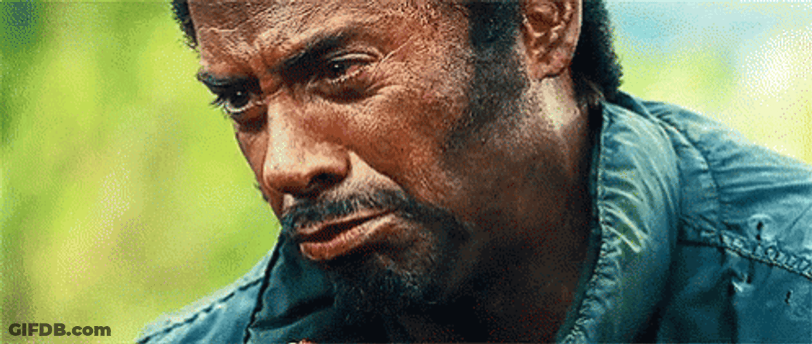 Tropic Thunder Crying Robert Downey Jr GIF