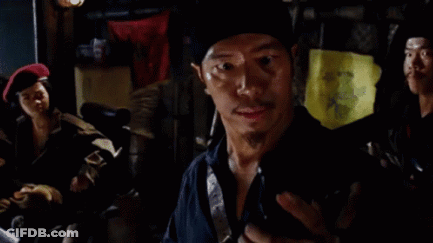 Tropic Thunder Flaming Dragon Thinking GIF