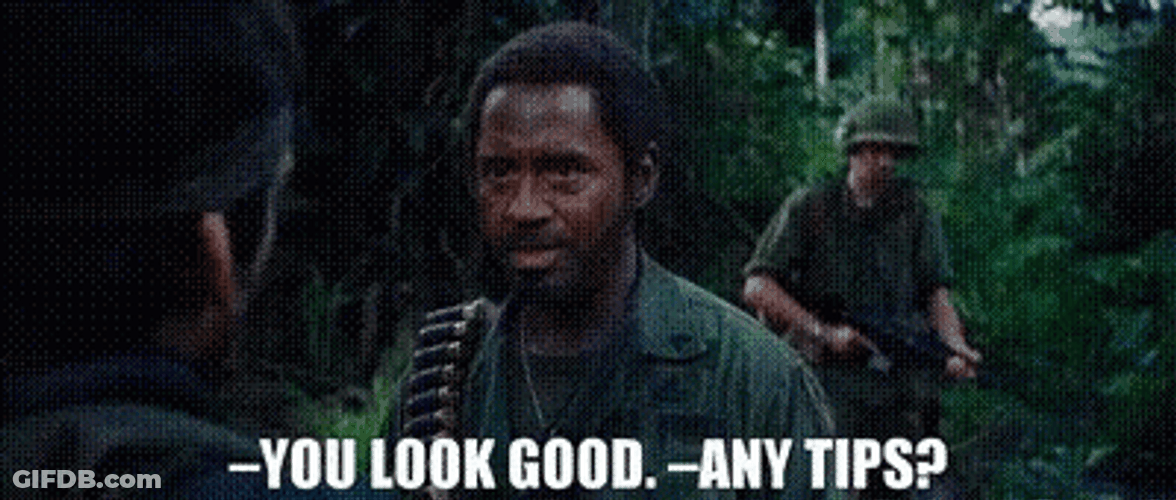 Tropic Thunder Robert Downey Jr You Look Good GIF