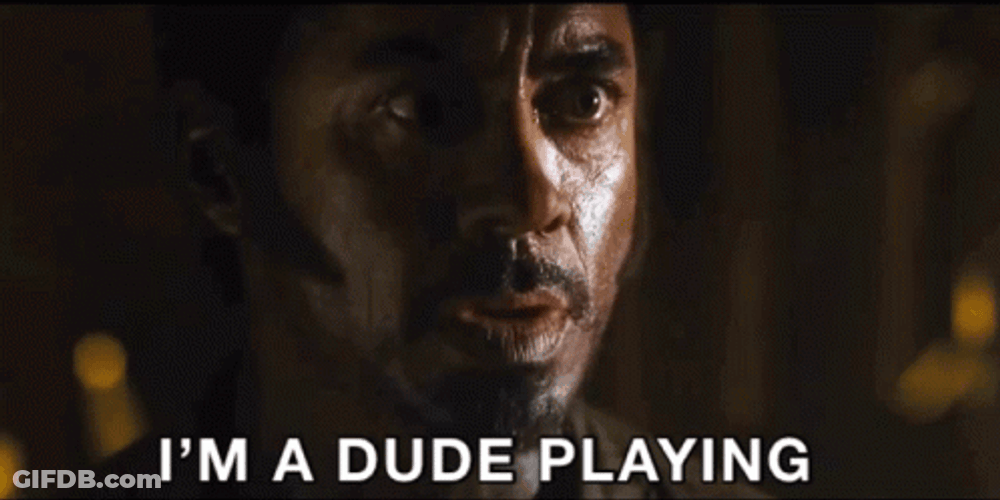 Tropic Thunder Robert I'm A Dude GIF