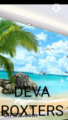 Tropical Beach With Deva Roxters GIF