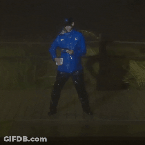 Tropical Storm Bold Storm Chaser Reporting GIF