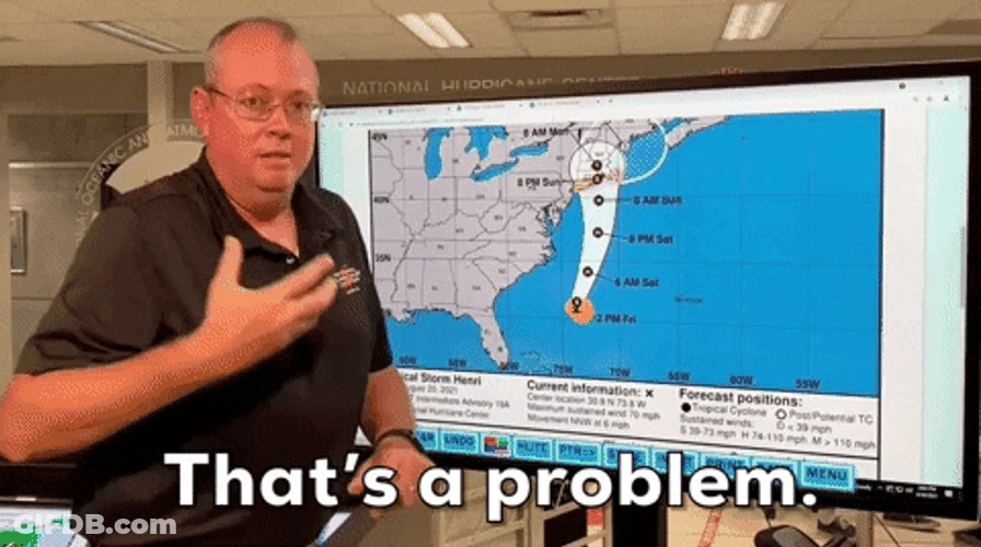 Tropical Storm Forecaster Presenting GIF