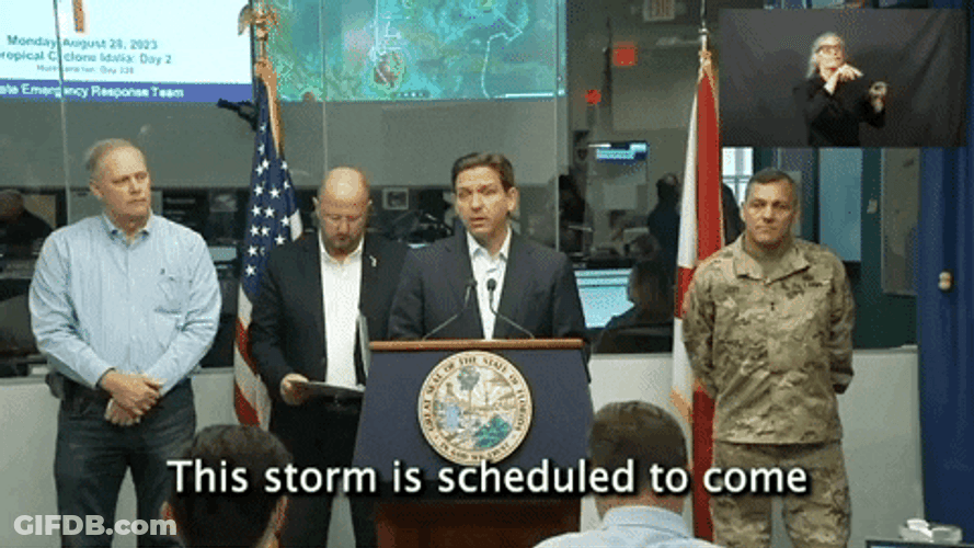 Tropical Storm Government Briefing GIF