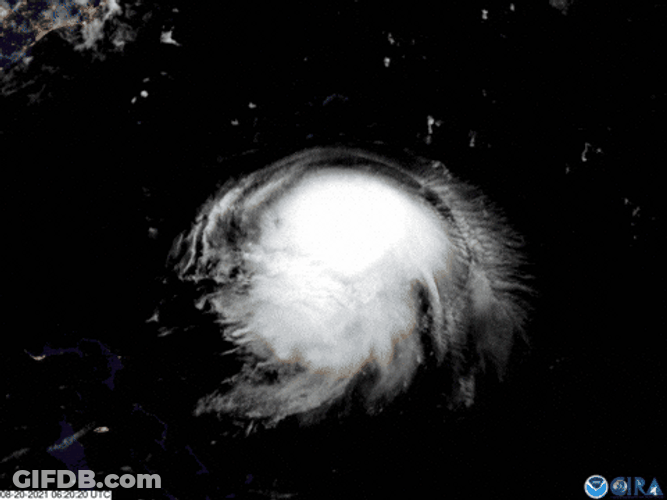 Tropical Storm Hurricane Joaquin Satellite Shot GIF