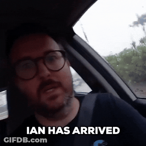 Tropical Storm Ian Arrived Storm Chaser Vlog GIF