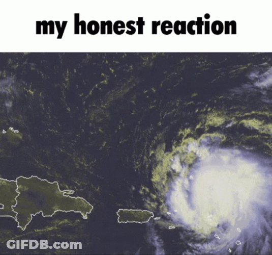 Tropical Storm Moving Honest Reaction Meme GIF