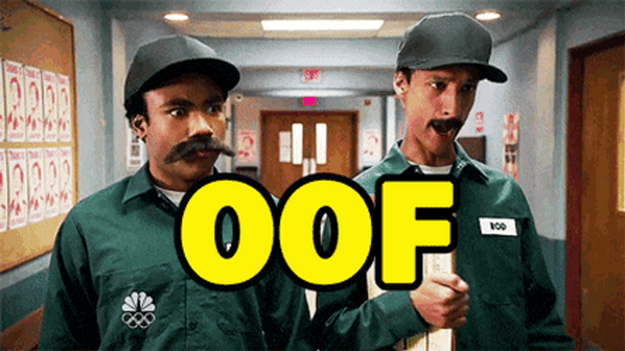 Troy Barnes And Abed Nadir Oof Reaction GIF