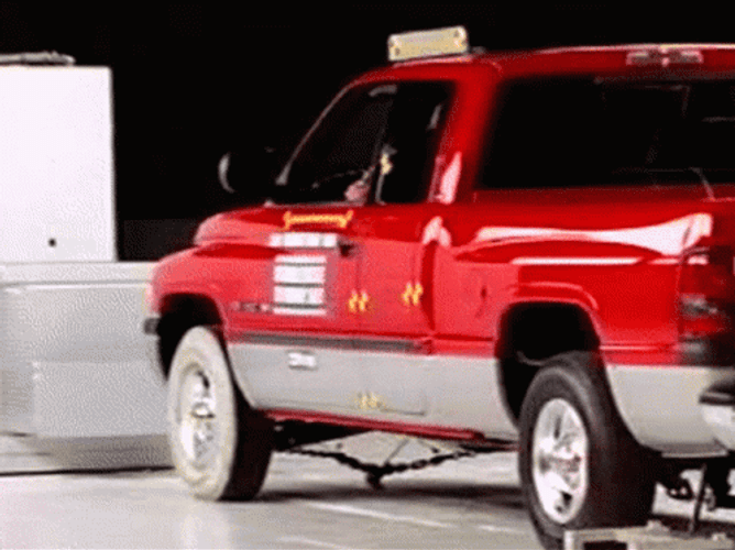 Truck Crash Too Much Impact GIF