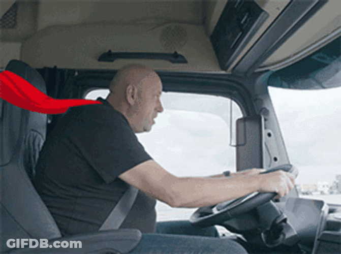Truck Driver Superman Meme GIF