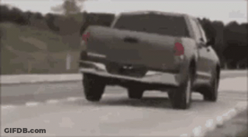 Truck Driving On Highway GIF