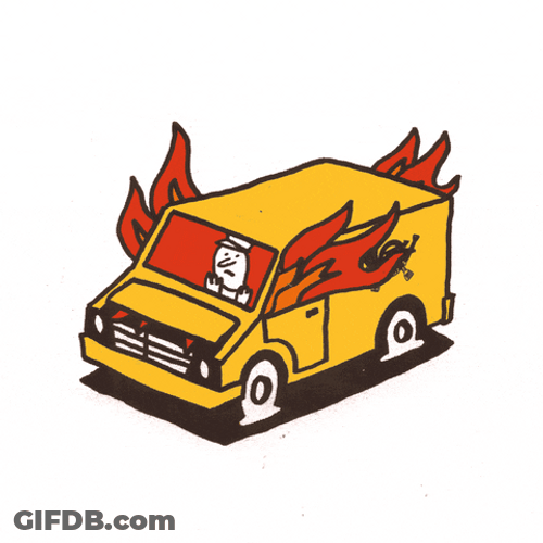 Truck On Fire Like A Tornado GIF