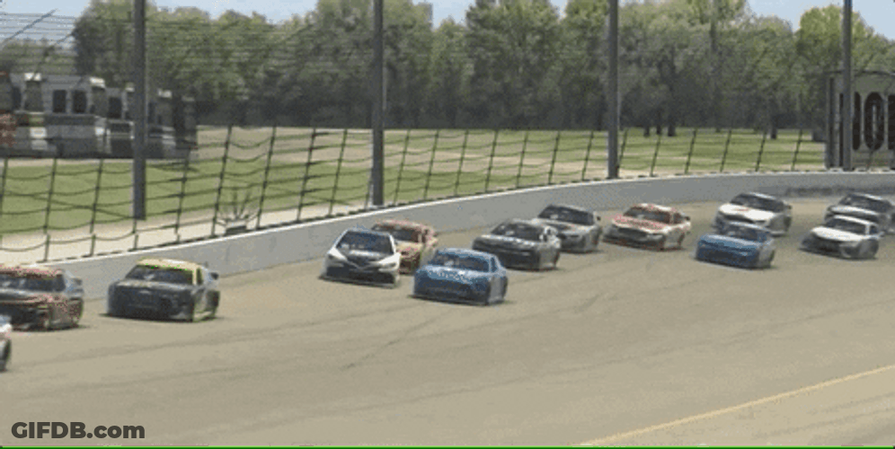 Truck Or Car Crash On Race GIF