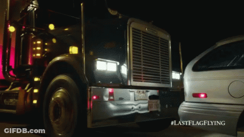 Truck Parked Next To White Car #Lastflagflying GIF