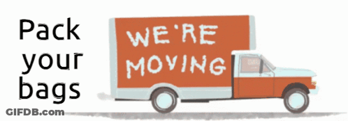 Truck Saying We're Moving GIF