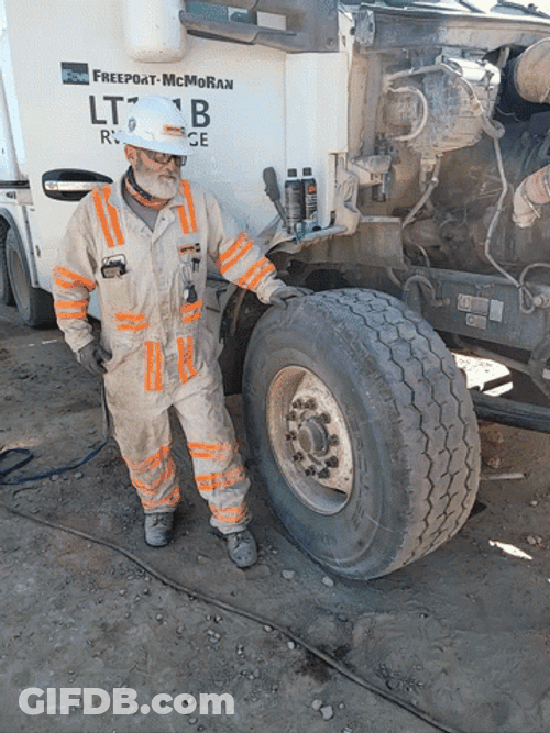 Truck Spinning Wheel GIF