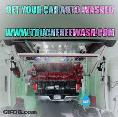 Truck Washed At Auto Wash GIF