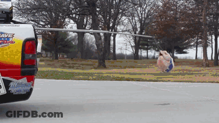 Truck With Save Sticker On Back GIF