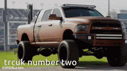 Truck With Trcuk Number Two GIF