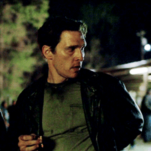 True Detective Matthew McConaughey Smoking Cool GIF