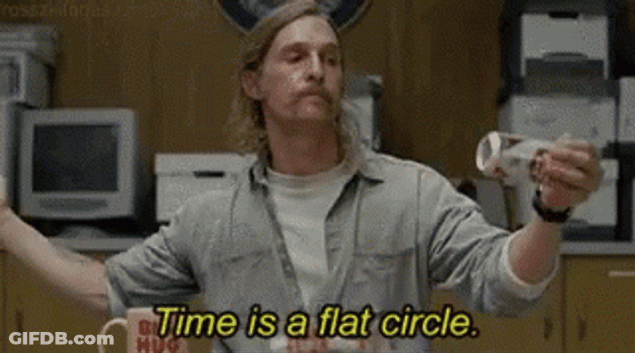 True Detective Rustin Cohle Time Is Flat Circle GIF