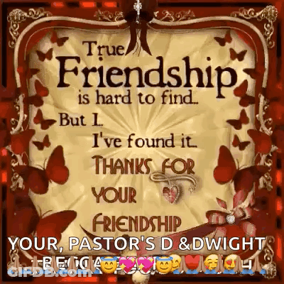 True Friendship Hard To Find Pastor D & Dwight GIF