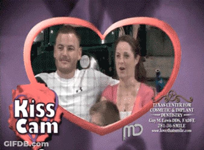 True Love Kiss Cam GIF