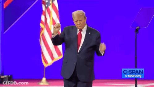 Trump Dance On Stage GIF