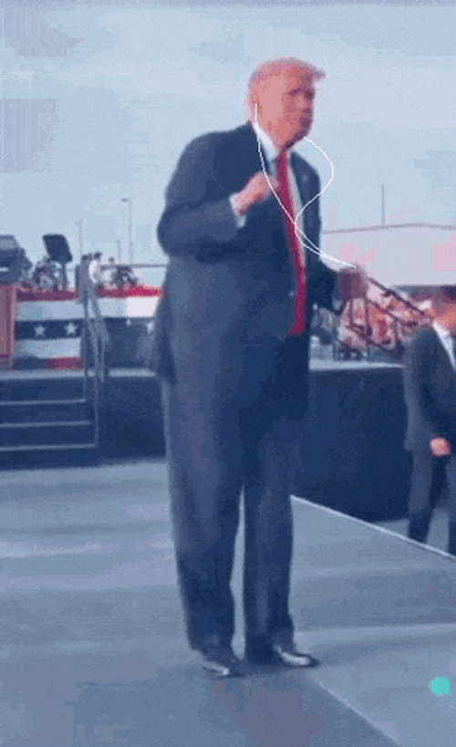 Trump Dancing Floss Dance GIF