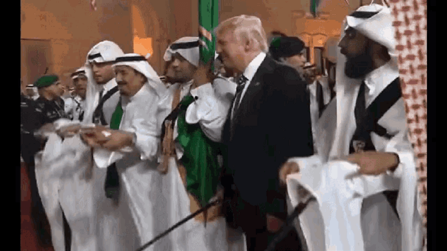 Trump Dancing Sword Dance GIF